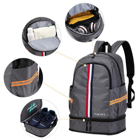 Mochila Dobrável e Impermeável de Grande Capacidade para Notebook 15,6” com Múltiplos Bolsos