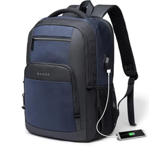 Mochila Impermeável Para Notebook 15,6” com Porta USB e Bolso Lateral em Malha
