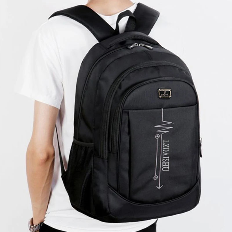 Mochila Masculina Casual de Negócios com Compartimento para Laptop Grande Capacidade