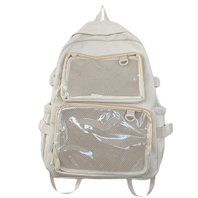 Mochila Transparente Estilo Japonês