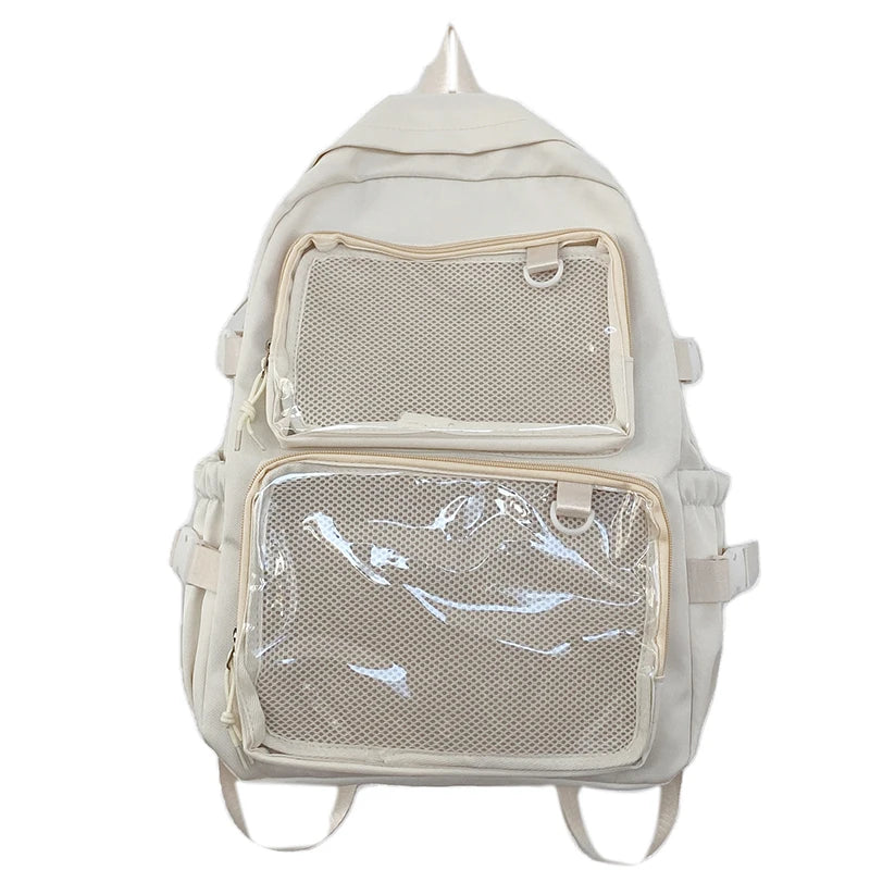 Mochila Transparente Estilo Japonês
