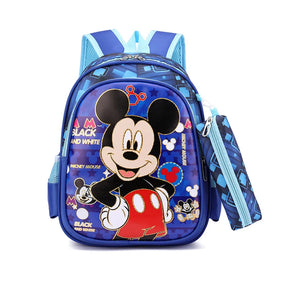 Mochila Escolar Infantil com Estojo Homem Aranha Impermeável