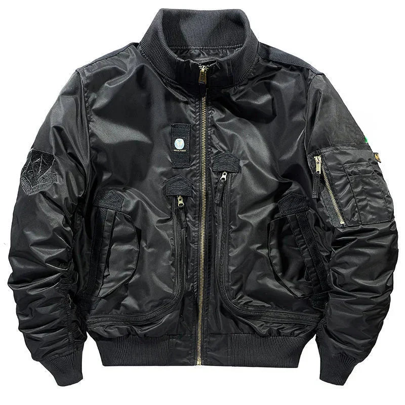 Jaqueta Masculina Bomber Estilo Retrô Oversized Design Curto – (Promoção de Inverno 2026)