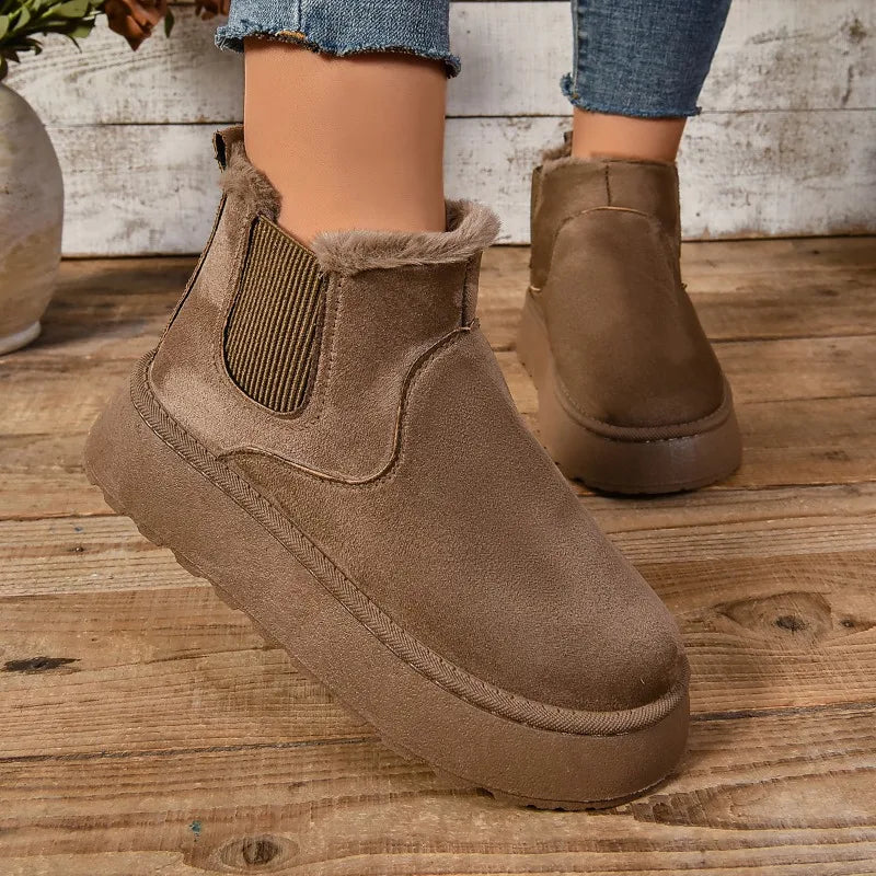 Bota Forrada Feminina Solado Antiderrapante AnnyConfort