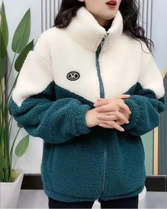 Jaqueta Fleece Feminina Peluciada para Inverno