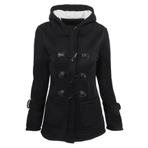 Casaco Feminino Básico com Capuz e Zíper - Sobretudo Casual para Outono/Inverno - (Promoção de Inverno 2025)