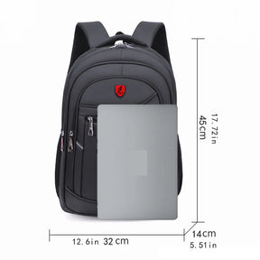 Mochila Masculina 15,6” com Múltiplos Bolsos com Zíper
