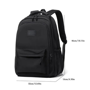 Mochila Unissex de Grande Capacidade para Viagem e Escola — Modelo Casual em Cor Sólida