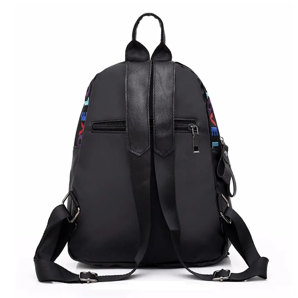 Mini Mochila Feminina em Oxford Multifuncional Compartimento para Celular
