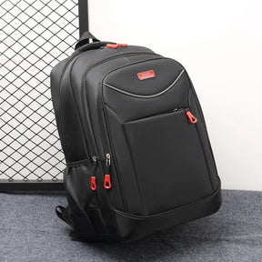 Mochila de Viagem com Alças Acolchoadas, Bolsos Laterais em Malha e Design Esportivo para Uso Diário