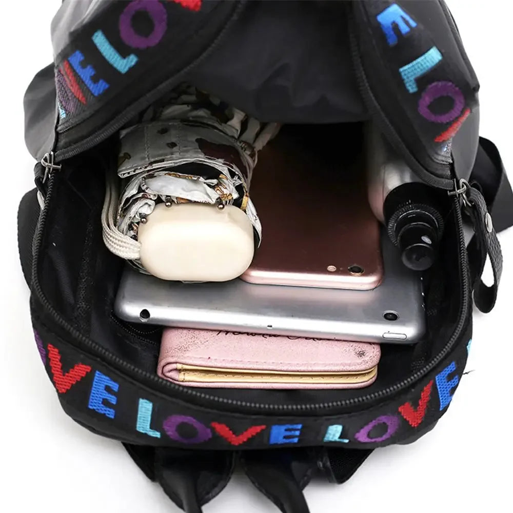 Mini Mochila Feminina em Oxford Multifuncional Compartimento para Celular