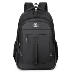 Mochila Escolar com Múltiplos Bolsos, Alças Ajustáveis e Fechamento em Zíper