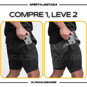 Shorts Dry-Fit™ de Compressão Sellina - COMPRE 1 LEVE 2