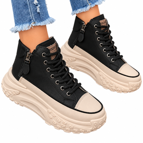 Tênis Plataforma Feminino Sellina – Altura, Conforto e Estilo em um Só