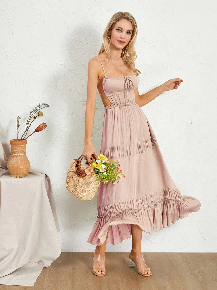 Vestido Feminino Midi Primavera