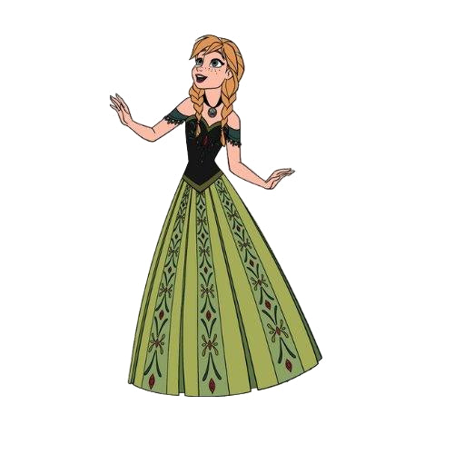 Anna Frozen Luxo  - Fantasia Infantil - Princesas