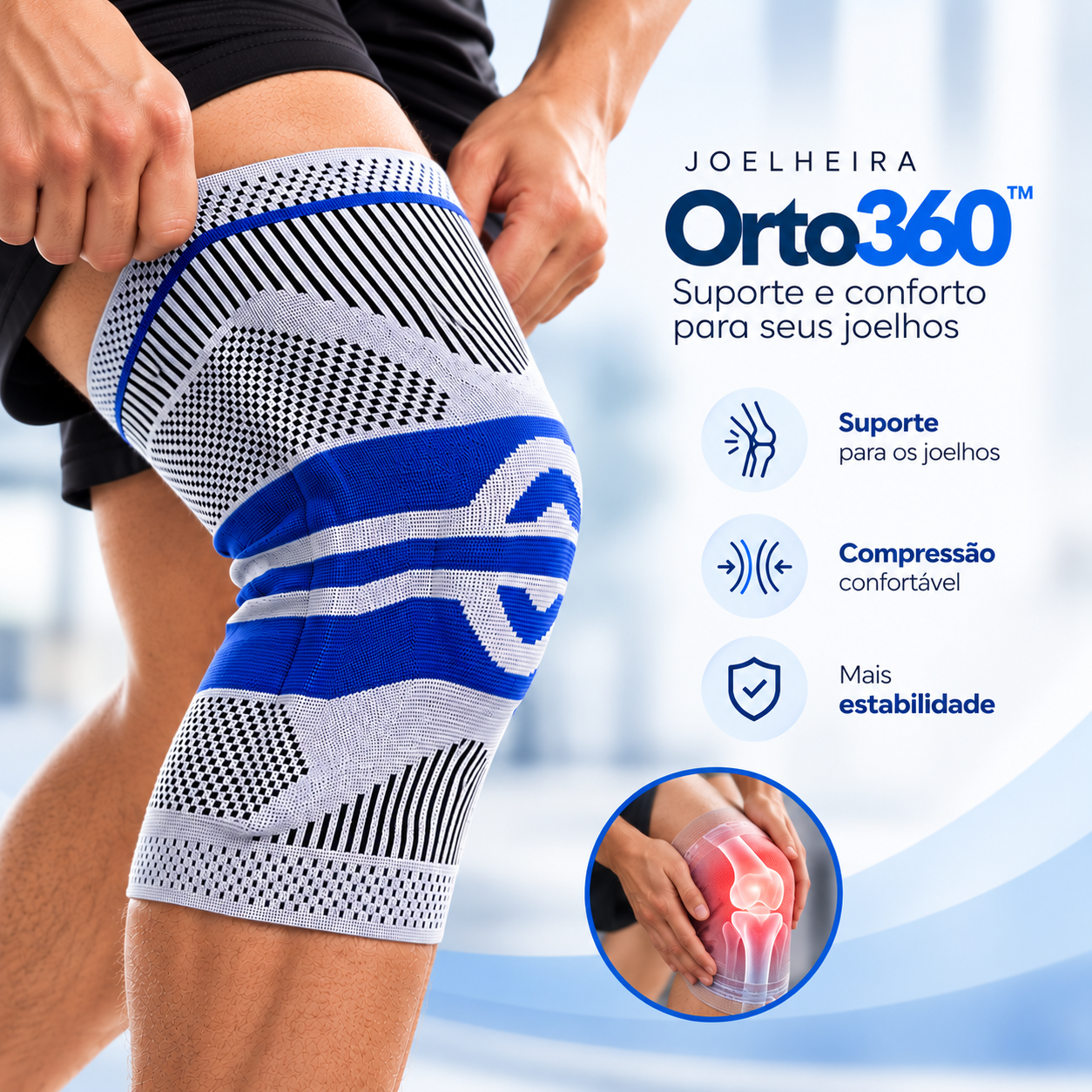 Joelheira Orto – Alívio Imediato para Seus Joelhos - Sellina
