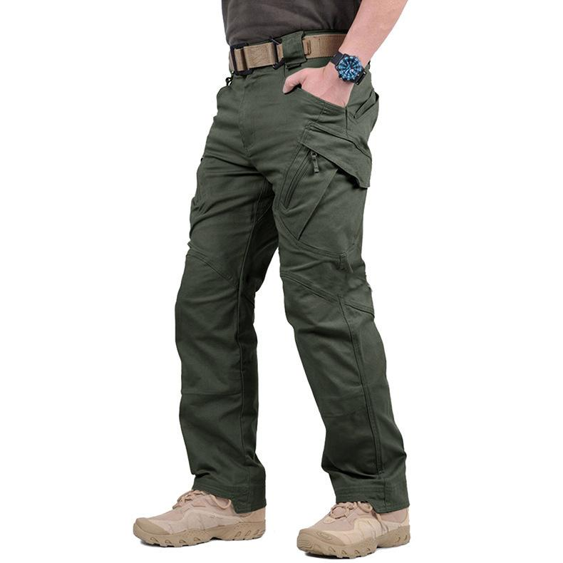(Compre 1 Leve 2) Calça Tática Masculina Cargo Militar com 8 Bolsos, Resistente à Água e Desgaste