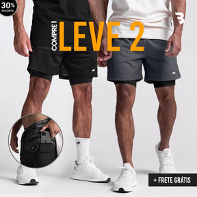 Shorts Dry-Fit™ de Compressão Sellina - COMPRE 1 LEVE 2