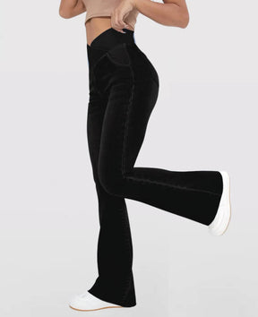 Calça Feminina Cintura Alta Cruzada