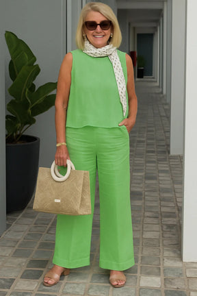 Conjunto Feminino Calça e Blusa Elegante Helena