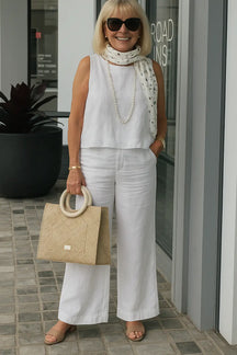 Conjunto Feminino Calça e Blusa Elegante Helena
