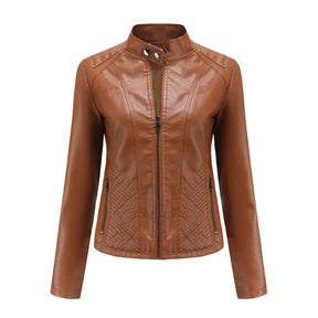 Jaqueta Feminina Estilo Biker com Zíper Luxy - (Promoção de Inverno 2025)
