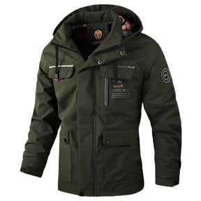 Casaco Masculino Casual Impermeável Com Capuz e Forro - (Promoção de Inverno 2025)
