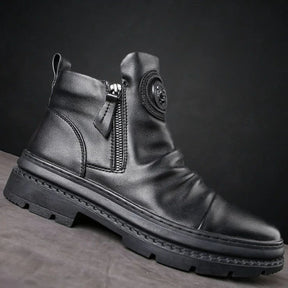 Bota Masculina Cano Alto com Zíper Lateral - (Promoção de Inverno 2025)