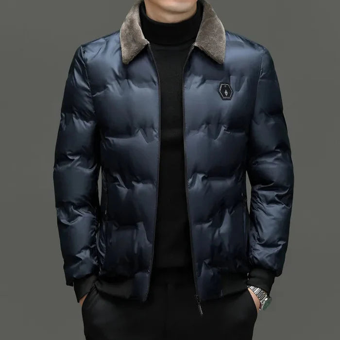 Jaqueta Masculina Acolchoada Veludo Plush - (PROMOÇÃO DE INVERNO 2026)