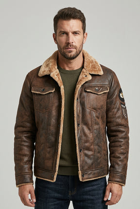 Jaqueta Masculina de Couro