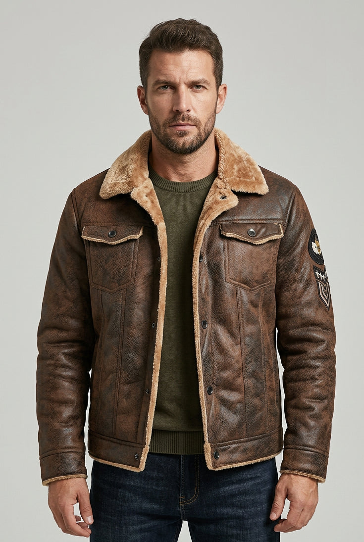 Jaqueta Masculina de Couro
